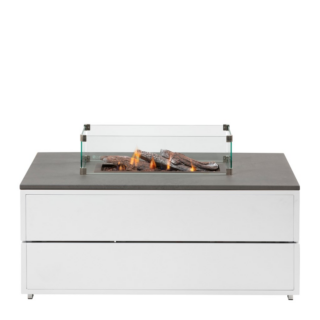 Cosi Fires - Cosipure White / Grey (120 cm) met glasset